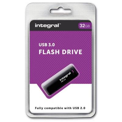 Usb flash памет integral black usb 3.0, 32gb, int3usb32gb