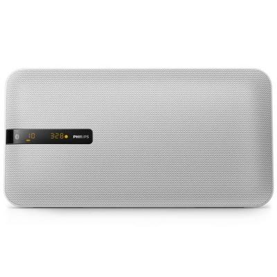 Микро музикална система philips btm2660w, bluetooth/multipair, възможност за закачане на стена, cd, cd-r/rw, mp3-cd, usb flash drive, 20w, бял