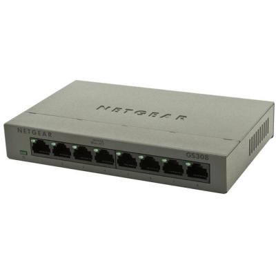 Суич netgear gs308, 8 x 10/100/1000 gigabit switch (metal case), gs308-300pes