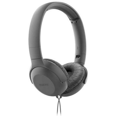 Слушалки с микрофон philips tauh201bk, 32 мм мембрани/затворен гръб, 3.5 mm jack, цвят черен