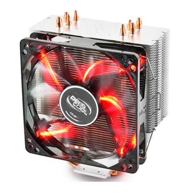 Охладител за процесор deepcool gammaxx 400 red, за intel и amd, вентилатор: 120 x 120 x 25 мм, silver, dp-mch4-gmx400rd
