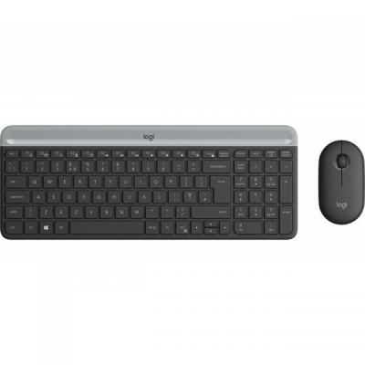 Kомплект безжични клавиатура с мишка logitech mk470, черна, logitech-key-mk470