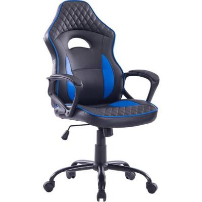 Геймърски стол xmart xgc-201b, въртене на 360 градуса, черен със синьо, xgc-201b