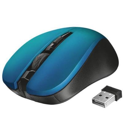 Мишка trust mydo silent wireless mouse blue, 21870