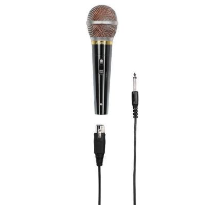 Аудио микрофон hama dm 60, 3 м кабел. 6.3мм жак, черен, hama-46060