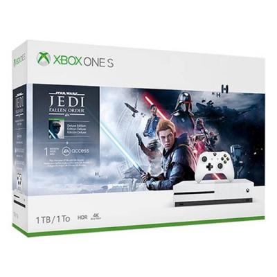 Конзола microsoft xbox one s 1tb + star wars jedi: fallen order