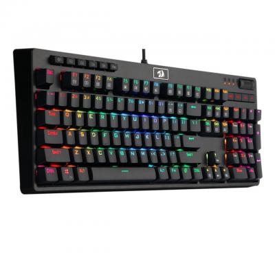 Rgb механична геймърска клавиатура redragon manyu k579rgb-bk, сини суичове, k579rgb-bk_vz