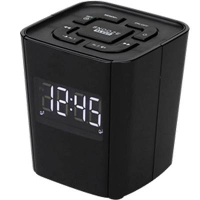 Радио с часовник denver cr-918black с pll fm радио и функция за двойна аларма, 0.7 инчов led дисплей, черен
