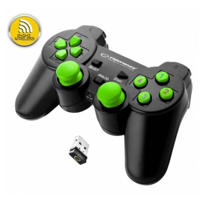 Геймпад esperanza gamepad wireless ps3/pc usb gladiator черно-зелен