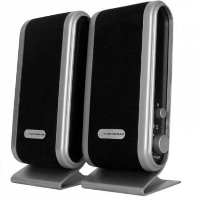 Тонколонки esperanza stereo speakers 2.0 stacatto, черен, tp102