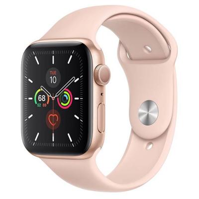 Смарт часовник apple watch series 5 gps (40mm) gold aluminium case with pink sport band