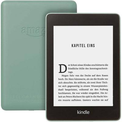 Електронен четец kindle paperwhite 10th generation (8gb), waterproof e-reader, sage, 6 инча, зелен