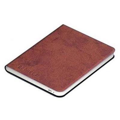 Калъф кожен bookeen classic, за ebook четец diva, 6 inch, магнит, denim brown, bookeen-coverds-dbn