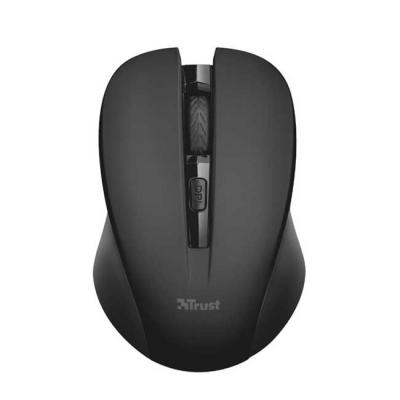 Безжична мишка trust mydo silent wireless, 1000/1400/1800 dpi, черна, 21869