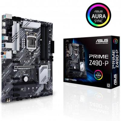 Дънна платка asus prime z490-p socket 1200 aura sync, asus-mb-prime-z490-p