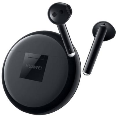 Безжични слушалки с микрофон huawei freebuds 3, bluetooth 5.1, tws earbuds, half in ear, inside li-ion battery, черен, cm-h-shark