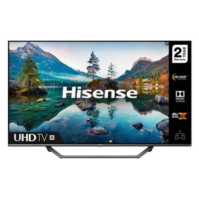 Телевизор hisense a7500f, 55 инча 4k uhd (3840x2160), led, 4k hdr, smart tv, hdmi, usb, lan, motion clear, grey, 55a7500f