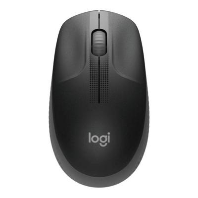 Безжична мишка logitech m190 (full-size wireless mouse), 1000 dpi, сив, 910-005905
