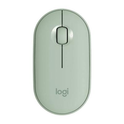 Мишка logitech pebble m350 wireless mouse - eucalyptus, 910-005720