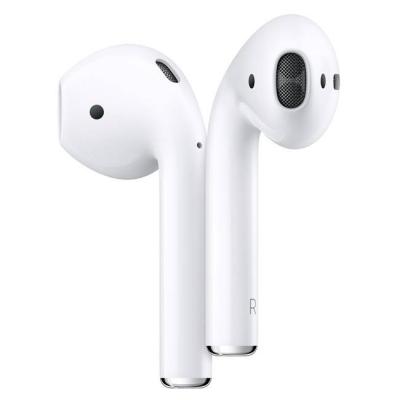 Слушалки apple airpods 2 с кутия за безжично зареждане (apple airpods2 with wireless charging case), бял, mrxj2zm/a, изложбен артикул без оригинална о