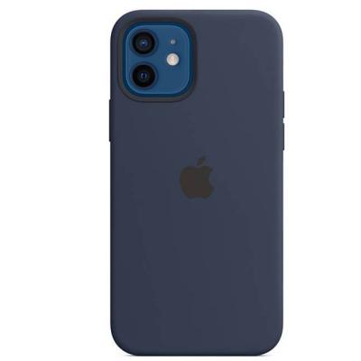 Калъф apple iphone 12/12 pro silicone case with magsafe - deep navy, mhl43zm/a