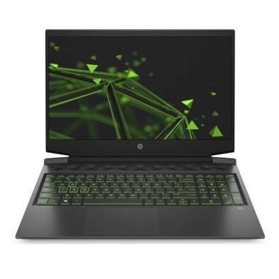 Лаптоп hp gaming pavilion 16-a0006nu black/green,core i7-10750h(2.6ghz,up to 5ghz/12mb/6c),16.1 инча fhd,16gb, 256gb m.2 pcie ssd+1tb 7200rpm, 1l6r4ea