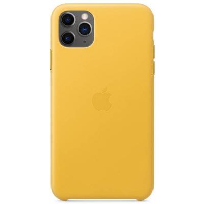 Калъф apple iphone 11 pro max leather case - meyer lemon (seasonal autumn 2019), mx0a2zm/a