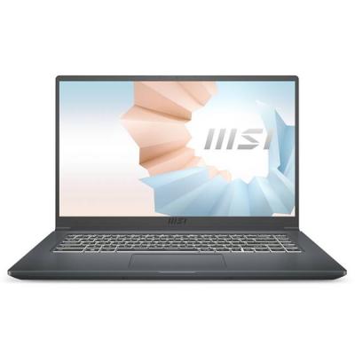 Лаптоп msi modern 15 a11m, i5-1135g7, 15.6 инча, 1920x1080, ips-level, ag, iris xe graphics, 8gb, ddr4 3200, 512 gb ssd, сив, 9s7-155226-213