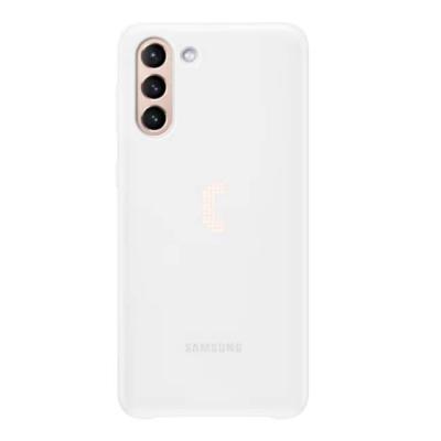 Калъф за samsung galaxy s21+, smart led cover, бял, ef-kg996cwegww