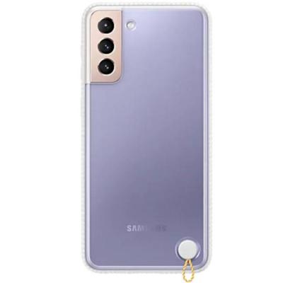 Калъф за samsung s21+, clear protective cover, бял, ef-gg996cwegww