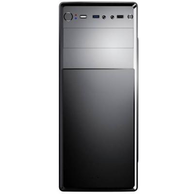 Кутия за настолен компютър powercase 173-g02, 500w, черна, pc173g02