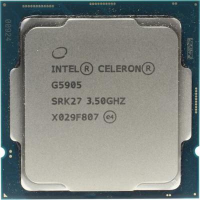 Процесор intel celeron g5905, lga1200, 3.5ghz, 2cores, intvga fan 58w, кутия