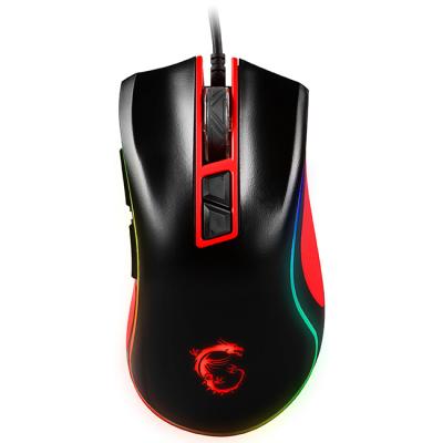 Геймърска оптична мишка msi gaming mouse m92 box / gift, жична, usb, 4000 dpi, rgb подсветка, 9 бутона, черна