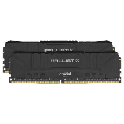 Рам памет crucial ballistix, 2x8gb (16gb kit), ddr4 3200mhz, cl16 unbuffered dimm 288pin, черен, bl2k8g32c16u4b