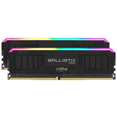 Рам памет crucial ballistix max, 2x8gb, (16gb kit) ddr4 4000mhz, cl18 unbuffered dimm 288pin, черен, rgb, blm2k8g40c18u4bl