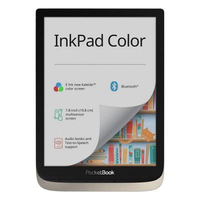 Електронен четец pocketbook inkpad color 741, 7.8 инча, 16gb, wifi, bluetooth, сребрист, inkpad-color741