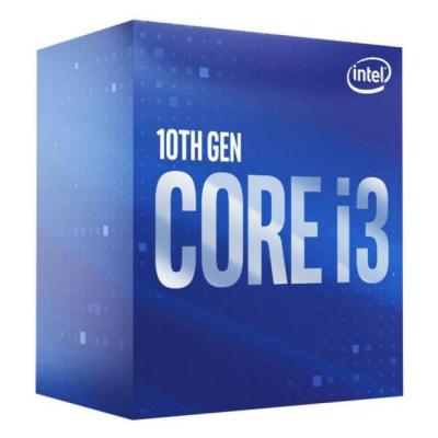 Процесор intel comet lake-s core i3-10100 4 cores, 3.6ghz (up to 4.30ghz), 6mb, 65w, lga1200, box, intel-i3-10100-box