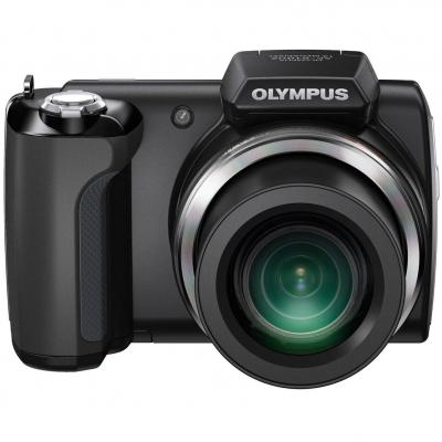 Цифров фотоапарат olympus sp-610uz black - 14.0 mp, 22x wide zoom, 3.0' lcd, dual is, hd movie, magic filter, 3d, eye-fi card - 4545350 03380-4 a