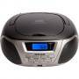 Аудио микросистема aiwa bluetooth cd amfm mp3 плейър черно сиво, bbtc-550mg