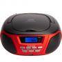 Аудио микросистема aiwa bbtu300rd bluetooth cd am fm mp3 плейър черно червено, bbtu-300rd