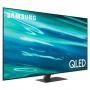 Телевизор samsung 55 инча 55q80a qled flat, smart, dual led, direct full array 8x, quantum hdr 1500, hdr 10+, dolby digital plus, черен, qe55q80aatxxh