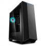 Кутия за настолен компютър deepcool earlkase rgb v2 прозрачен страничен панел, dp-erlkbk-rgbv2_vz