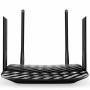 Безжичен рутер tp-link archer c6 ac1200, dual band, 2.4 ghz, 5 ghz, 5 x gbe, mu-mimo, up to 1167 mbps, 4 x 10/100/1000, черен, tp-tl-archer-c6-a6
