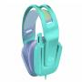 Геймърски слушалки logitech g335, микрофон, ментови, logitech-head-g335-m