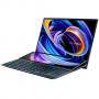 Лаптоп asus zenbook duo 14 ux482ea-wb513t, screen pad, core i5-1135g7, 14 инча fhd, 16 gb, 512 gb ssd, intel iris xe, win 10, син, 90nb0s41-m02400