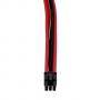 Комплект оплетени кабели thermaltake ttmod, черен/червен, ther-ac-033-cn1nan