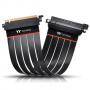 Kабел за вертикален монтаж thermaltake tt premium pci-e riser universal gpu extender riser cable, pci-e 4.0 x16, 300 mm, черен, ther-ac-058-co1otn-c1