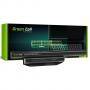 Батерия за лаптоп fujitsu lifebook, green cell, li-ion, 10.8 v, 4400 mah, 6 клетки, черна, gc-fujitsu-a544-fs31
