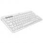 Безжична клавиатура logitech k380 for mac multi-device, bluetooth 3.0, us intl, 10 м обхват, бяла, 920-010407