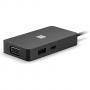 Usb хъб microsoft travel hub, 5-портов, usb-c 3.2 gen 2, usb-a 3.2 gen 2, hdmi 2.0, vga, gigabit ethernet, up to 10 gbps, черен, swv-00003
